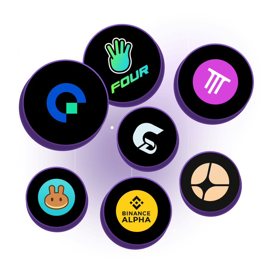 Abstract Illustration with Circles and Blur background